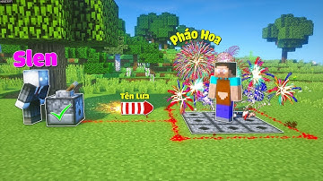 CÁCH LÀM BẪY PHÁO HOA TROLL ÔNG THỢ RÈN ĐÊM GIAO THỪA TRONG MINECRAFT | Thử Thách SlenderMan