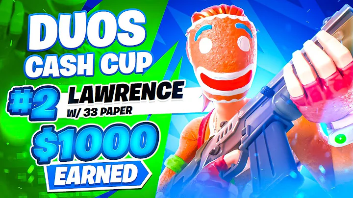 2ND PLACE In DUO CASH CUP  w/ Paper ($1,000) | Law...