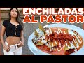 Molcajete de ARRACHERA y enchiladas AL PASTOR