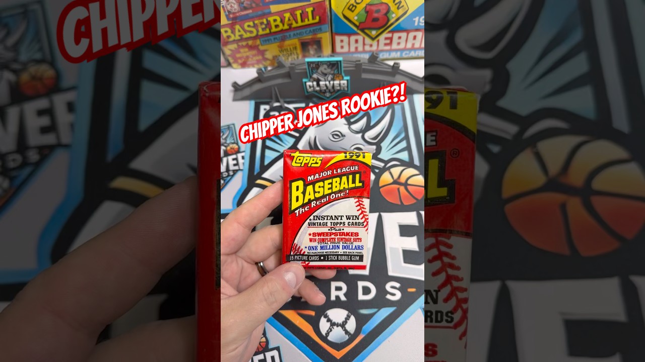 1991 Topps Baseball- Can we catch a Chipper Jones Rookie?! 🔥👀