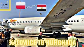 [4K] TRIP REPORT | SkyLine Express (Economy Class) | Boeing 737-900ER | Katowice to Hurghada