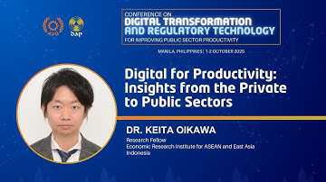 Conference on DX and RegTech Session 1: Digital Investments for Productivity