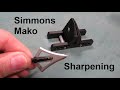 Simmons Mako sharpening and Sharpness test