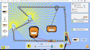 How to use the PHET DC Circuit Simulator