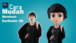 Create 3d caricature tutorial photoshop | Bahasa indonesia 👍