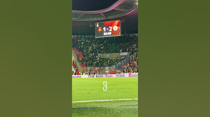 Slavia Prag - Fenerbahçe maçında sahne Fenerbahçe taraftarının 🔥