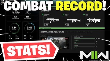 Modern Warfare 2 - How To Find Your Combat Record! How To See Your STATS In MW2!