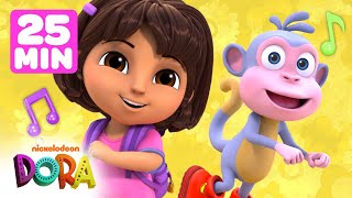 Every New Song From Dora! w/ Boots 🎶.25 Minute Compilation of Preschool Songs | Dora & Friends