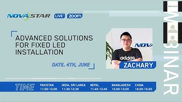 NovaStar Advanced Solutions for Fixed LED Installation, June 4th