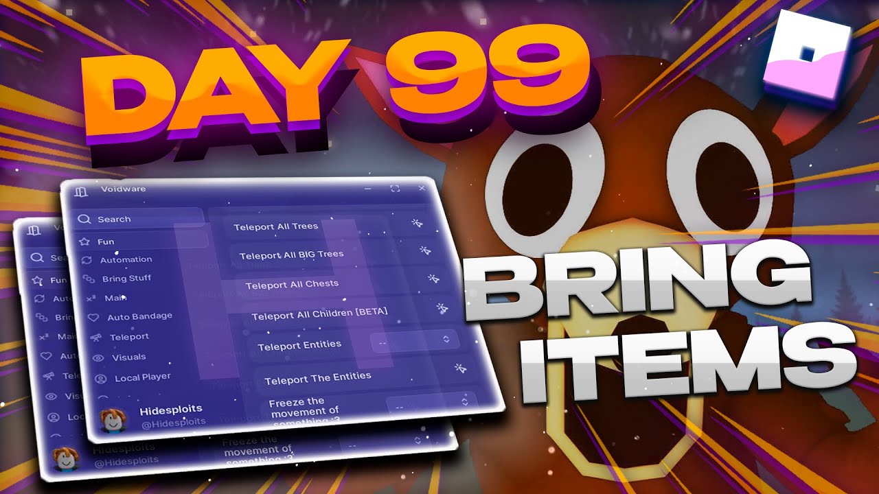 99 NIGHTS IN THE FOREST SCRIPT - NO KEY - [ TROLL PLAYERS, BRING EVERYTHING, AUTO DAYS, FARM ]