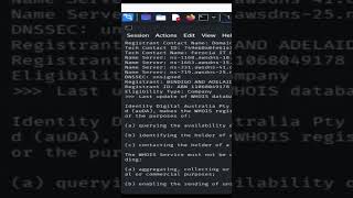 Whois enumeration #shorts