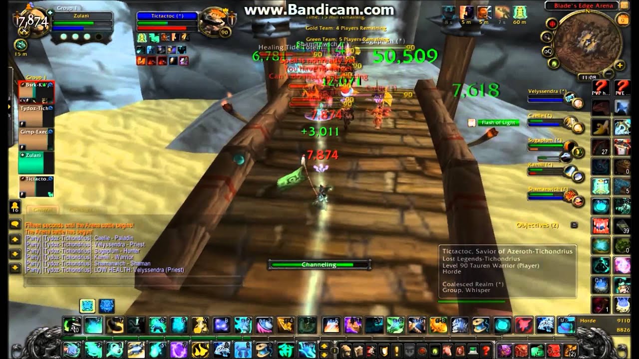 4 Warriors and a Mistweaver 5v5 arena 5.4