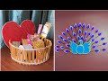 Creative DIY Projects: Popsicle Stick Basket &amp; Vibrant Peacock Wall Decor