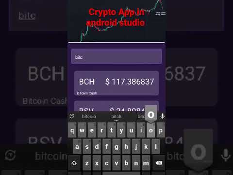 Android Studio project- Crypto App #android_studio_tutorial #androiddevelopment #short #shorts