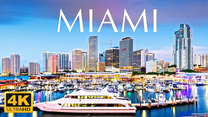 Miami ,Florida 4k 🇺🇸1 Hour Drone Aerial Relaxation Film ,Calming Music,Stunning and Relaxing Views