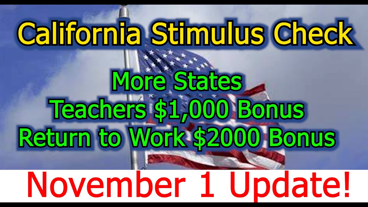 New California Stimulus Check Arriving 1,100 and More States! Return