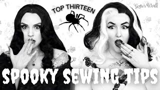 Charm Halloween Extravaganza Day 13: Spooky Sewing Tips from Charm Patterns by Gertie