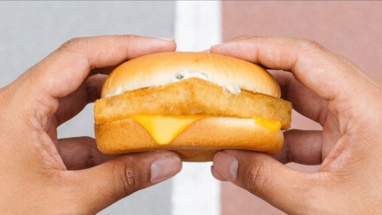 Why McDonald's Filet-O-Fish Comes With A Half Slice Of Cheese - YouTube