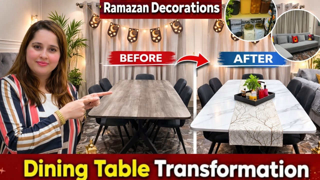 Ramazan Home Decoration Ideas 2026 | Dining Table Makeover Before & After
