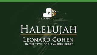 Download lagu Halelujah - Leonard Cohen, in the style of Alexandra Burke - LOWER Key Piano Karaoke Instrumental