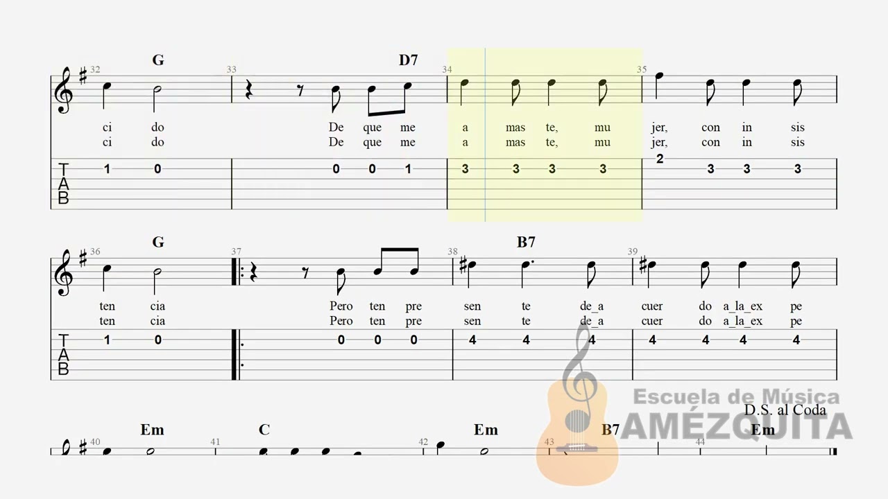 Julio Jaramillo - Ódiame (Partitura, Tablatura, Letra, Acordes y Digitación)