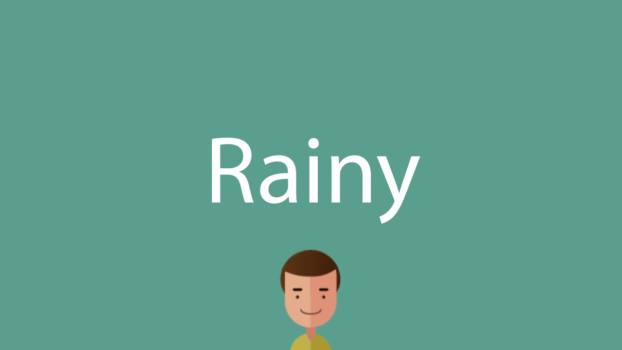 rainy  Tradução de rainy no Dicionário Infopédia de Inglês - Português