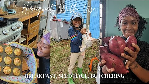 Cooking, Seed Haul & Butchering A Mean Rooster | T...