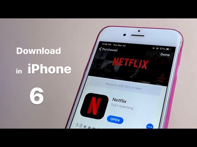 Netflix no Iphone 6 - IOS 12.5.7 Pt1 #apple #ios #ios16 #ios14