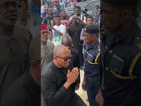 The moment Peter Obi arrived Bayelsa for Governor Douye Diri’s father’s funeral