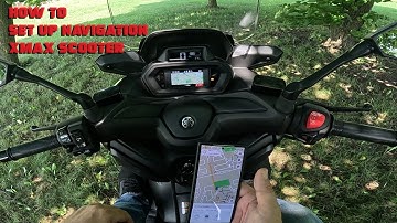Yamaha GPS Garmin and Y-connect infotainment explained and setup how to Xmax & MT09
