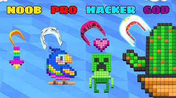 NOOB vs PRO vs HACKER vs GOD in Collect Cubes | GokuNoob