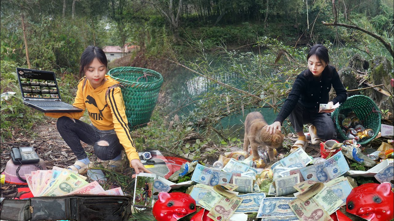 TIMELAPSE - 100 days of hard work of a poor girl living alone and doing all kinds of jobs to survive