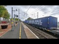 Freight train passing Carluke on 2021-10-23 at 1355 in VR180