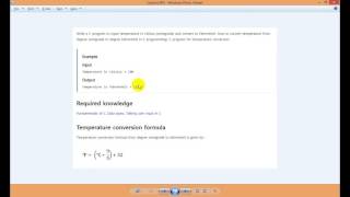 Convert temperature from degree celsius to fahrenheit in C programming
