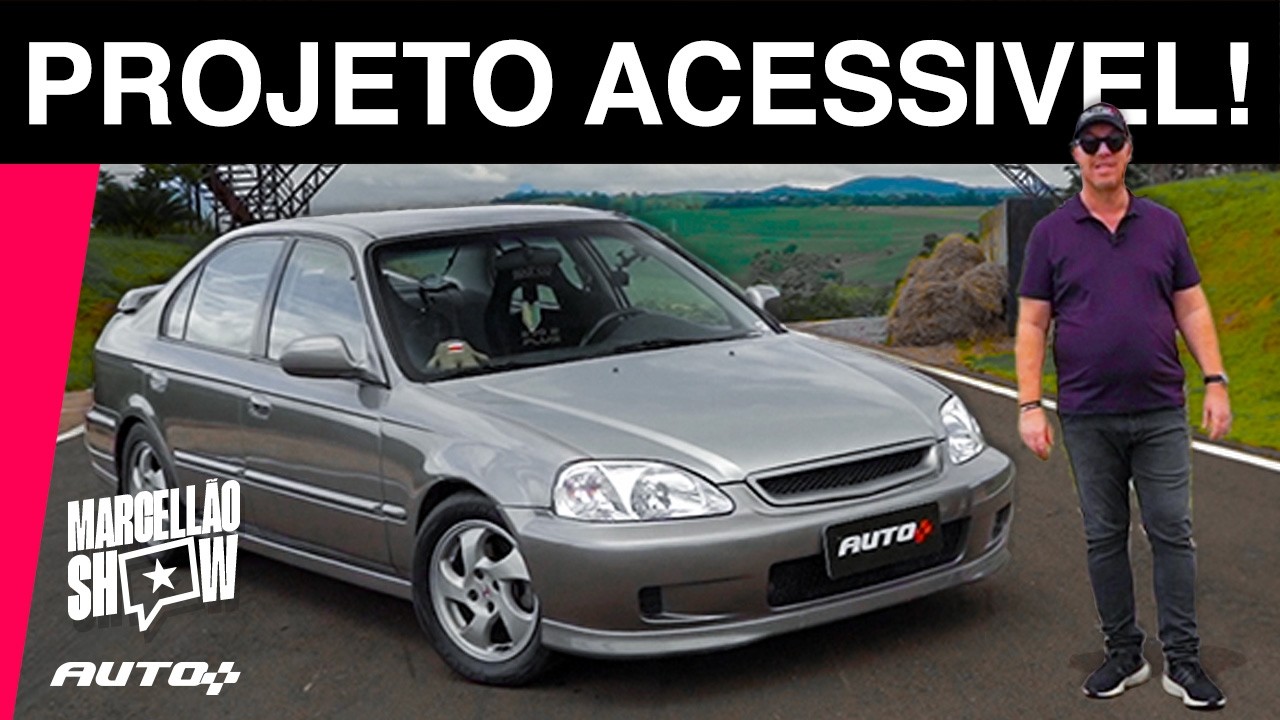 HONDA CIVIC 1999 preparado com 380 CAVALOS acelerando na pista!