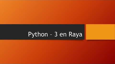 Python - 3 en raya