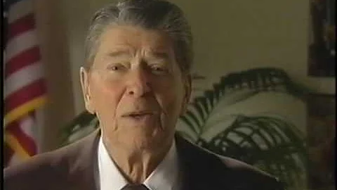 President Reagan addresses prospective Eureka Coll...