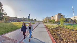 On the Way to an 8am Class in the Speech, Language, and Hearing Sciences Building