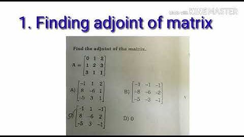 TRB physics- Important question from matrix theory