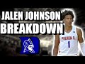 Will Jalen Johnson Be The Next GREAT Duke Blue Devil?! | (Breakdown Vol.1)