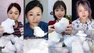 ASMR ICE EATING || FREEZER FROST EATING || SATISFYING SOFT SQUEAKY CRUNCHY BITES ASMR🧊 screenshot 3
