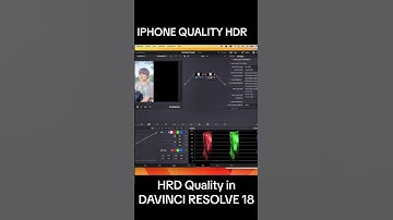 HDR iPhone video in DAVINCI Resolve 18 #viral #editvideo #davinciresolve  #editing #video #edit