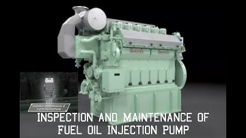 Inspection and Maintenance of Fuel Oil Injection Pump | FUEL PUMP OVERHAUL - DAIHATSU ENGINE 6DE-18