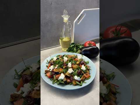 Салат 🍆Рецепт в комментариях #рецепты #еда #готовимдома #салат #cooking #салат #салатсбаклажанами