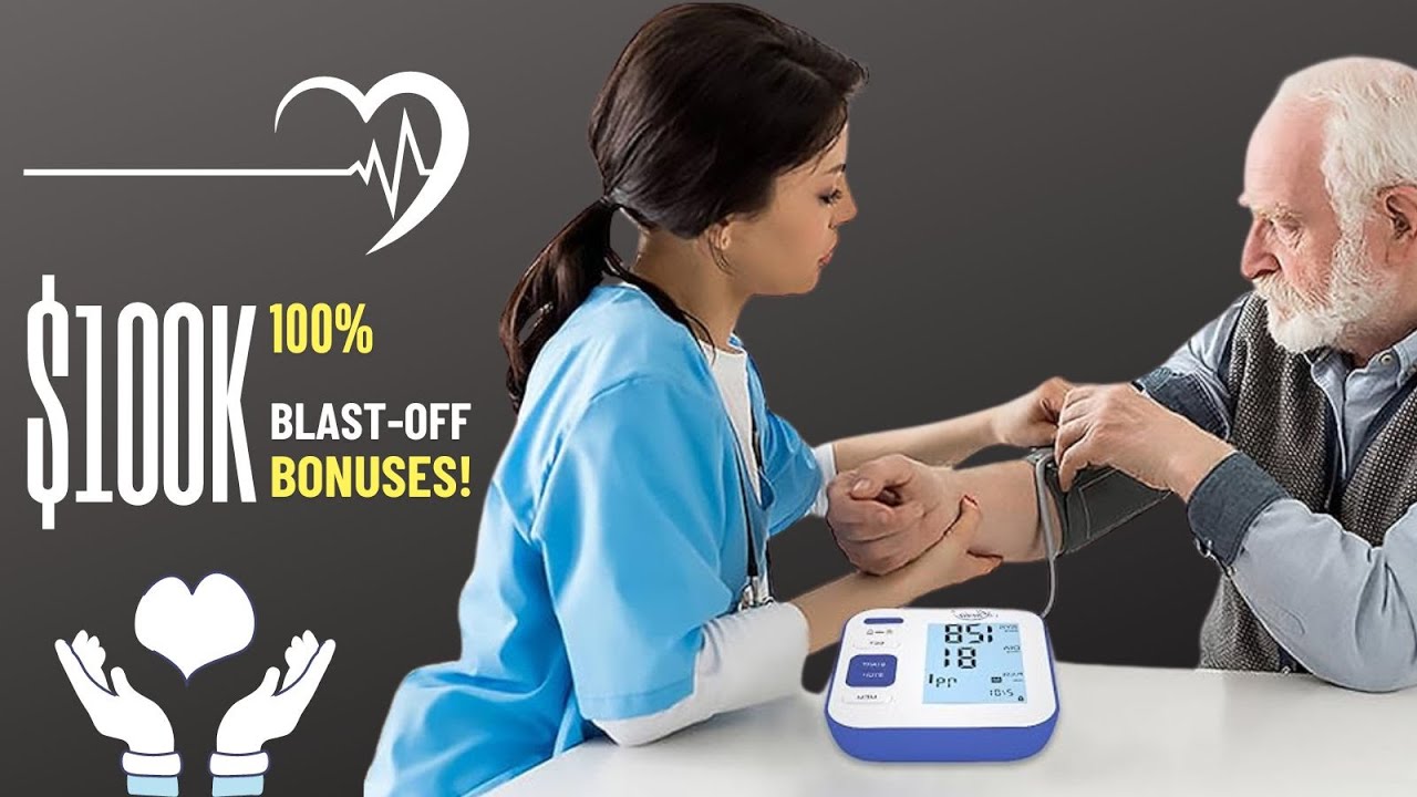 Lovia Blood Pressure Monitor-Automatic Upper Arm Blood Pressure Machine Cuff Kit with Large Display,Irregular Heartbeat & Hypert