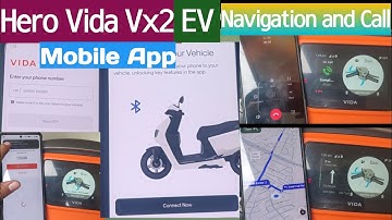 Hero Vida Vx2 Bluetooth📲Application How to connect❗all function tutorial 🛵🔋📍🔧