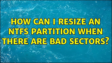 How can I resize an NTFS partition when there are bad sectors? (2 Solutions!!)