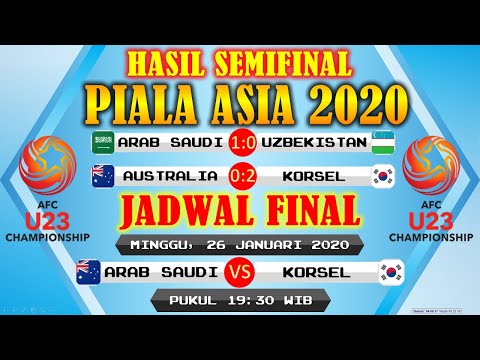 Hasil SemiFinal &amp; Jadwal Final Piala Asia U-23 AFC 2020 Lengkap Terbaru