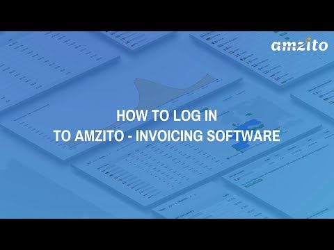 How to log in to Amzito | invoicing software for Amazon