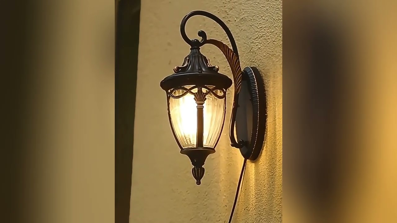 Vintage Antique Waterproof Outdoor LED Porch Light Exterior Wall Lights